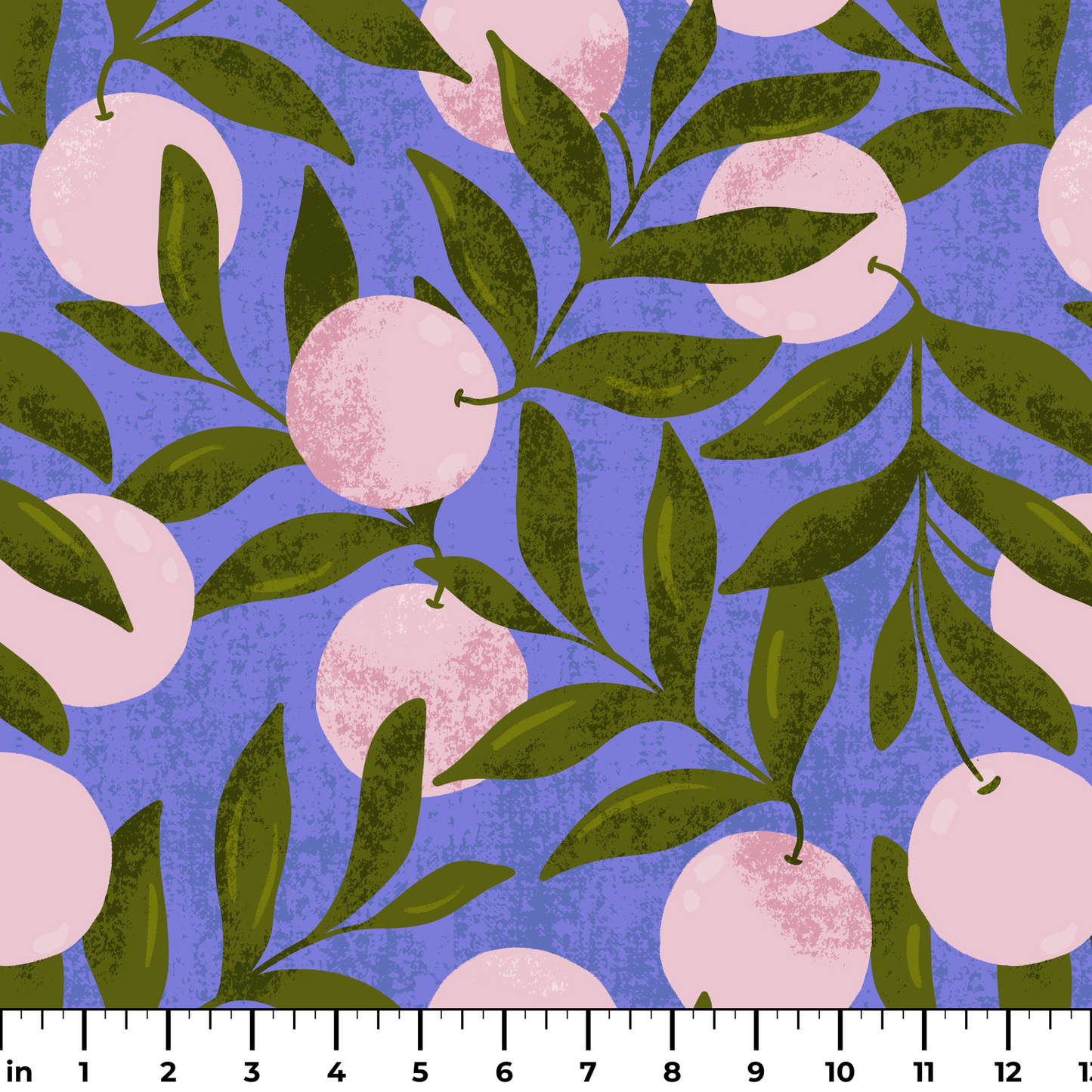 Orange Grove - periwinkle  Fabric