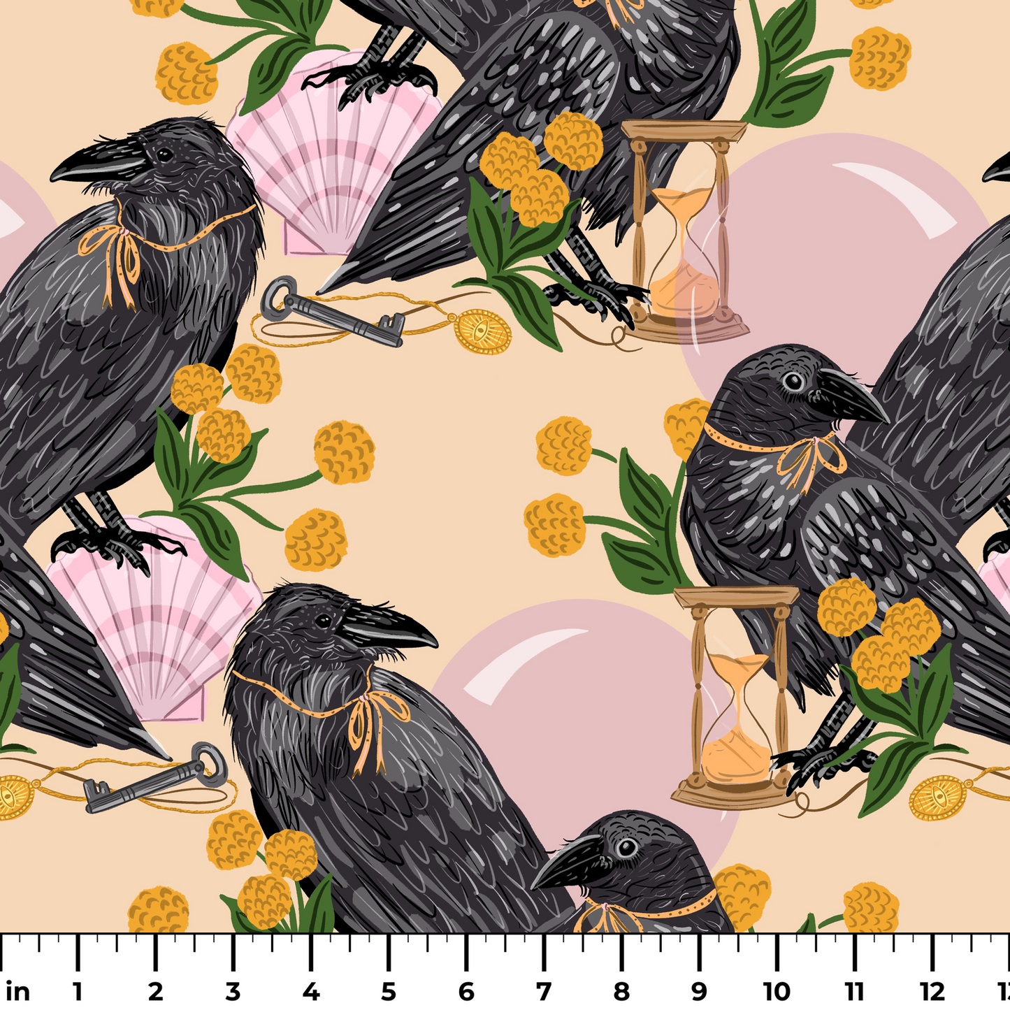 Crows and Curiosities  Fabric