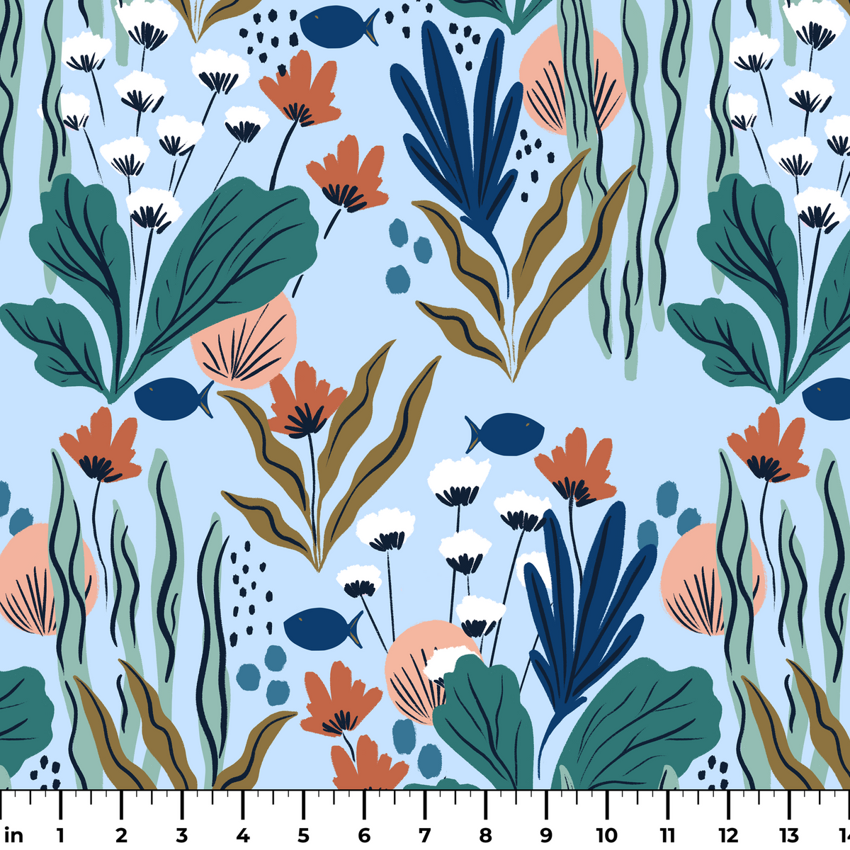 Underwater Aquarium Fabric