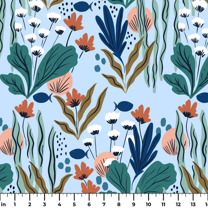 Underwater Aquarium Fabric