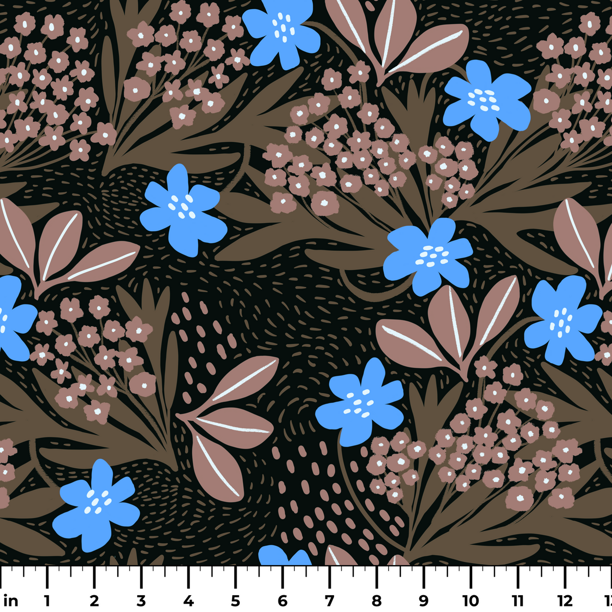 Edinburgh Floral, Moody Fabric