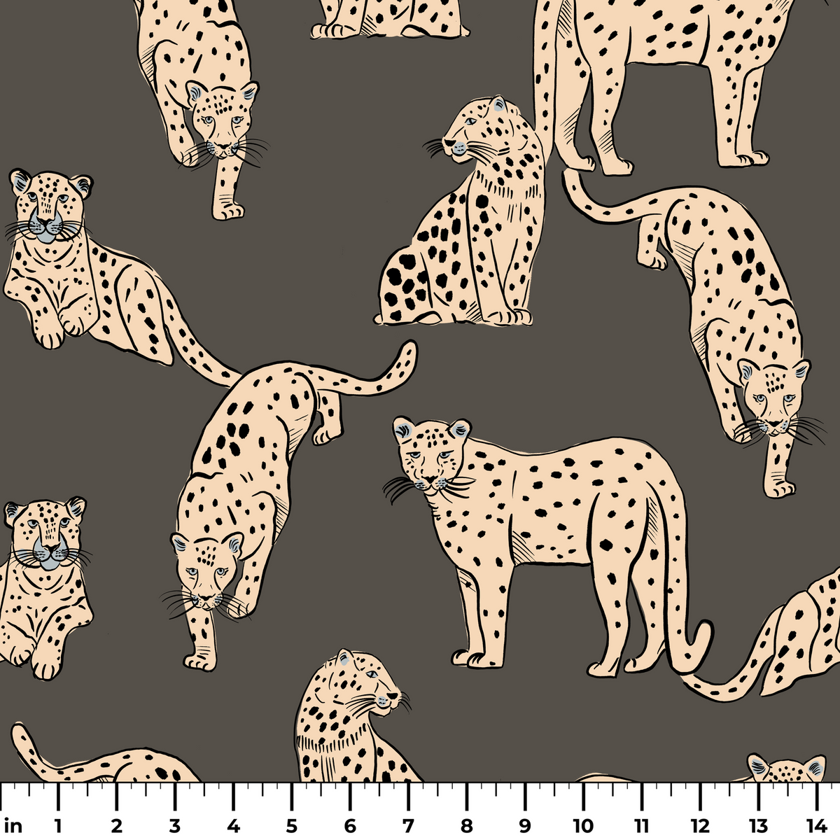 Big Cats, Urbane Bronze, Medium Fabric