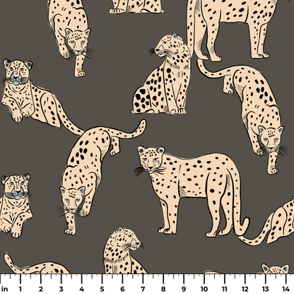 Big Cats, Urbane Bronze, Medium Fabric