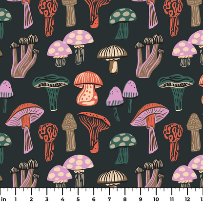 Eclectic Shrooms, Vintage Fabric