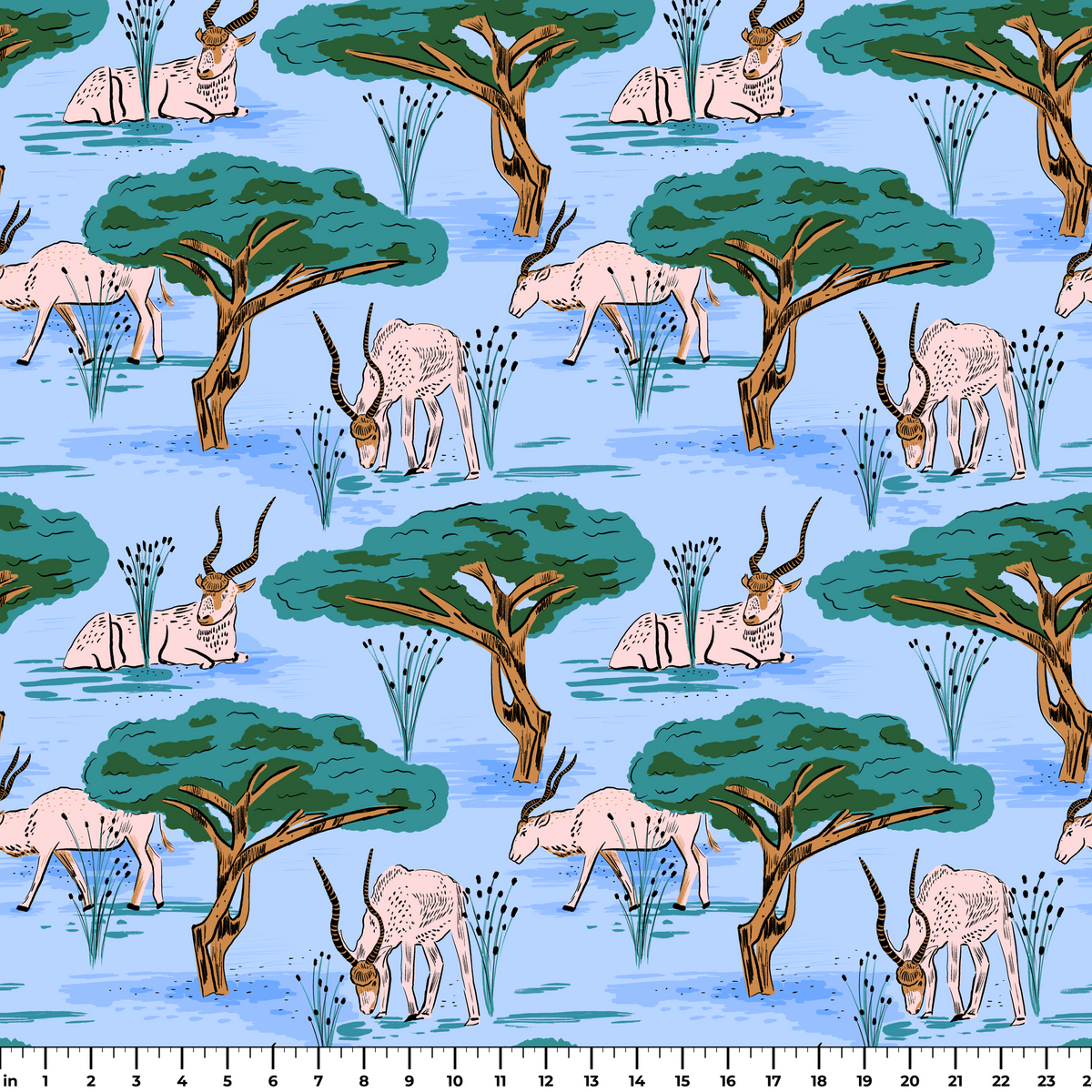 Saharan Antelope, Sky Wallpaper