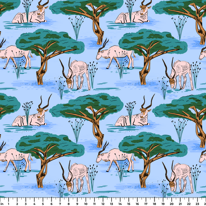 Saharan Antelope, Sky Wallpaper