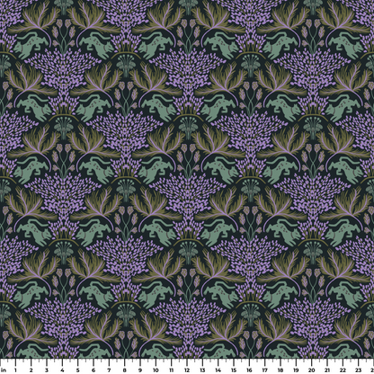 Dancing Dogs, Wisteria Wallpaper
