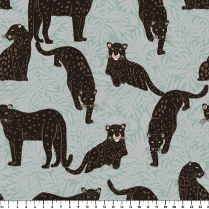 Big Cats, Onyx and Mint Wallpaper