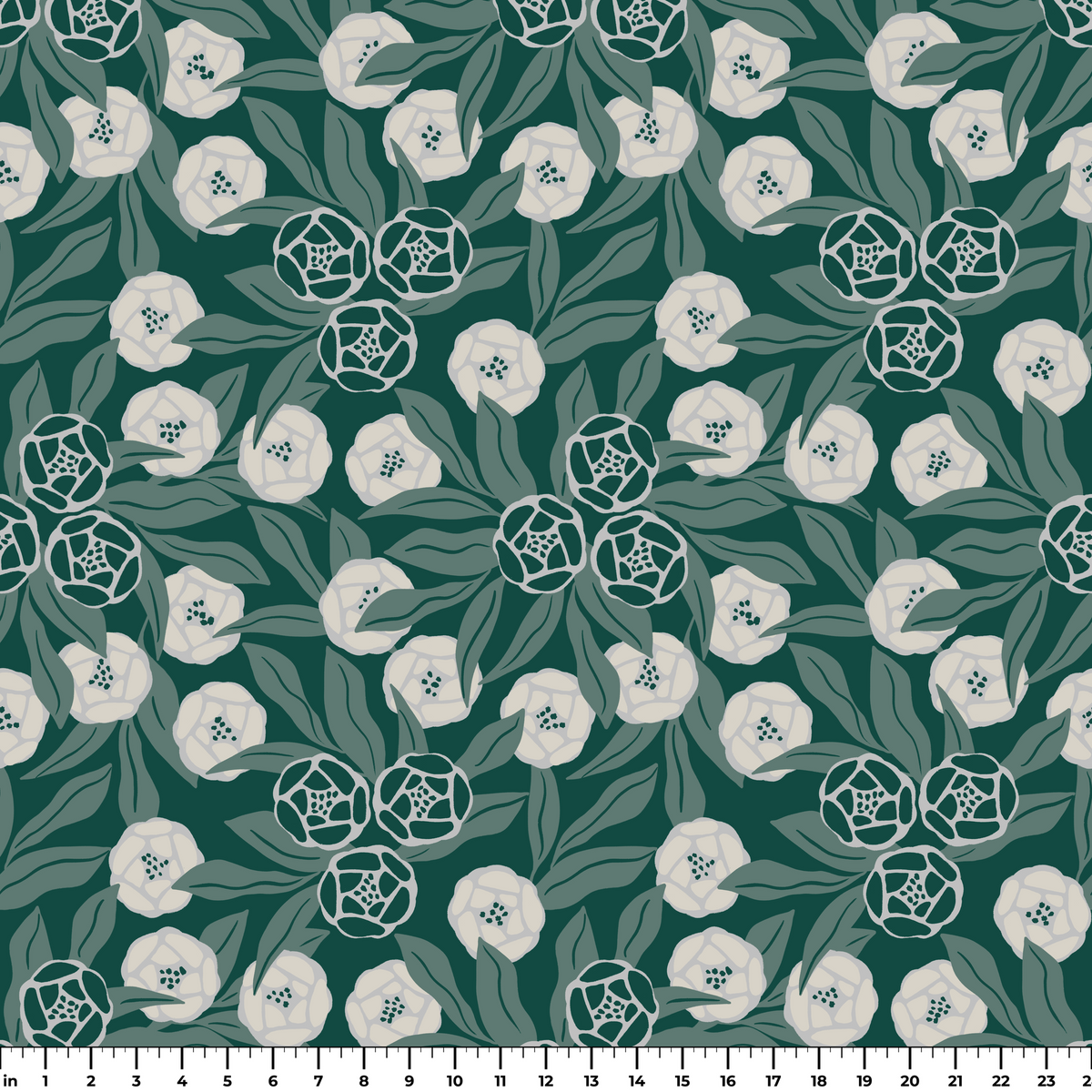 Art Deco Flowers, Country Squire Wallpaper