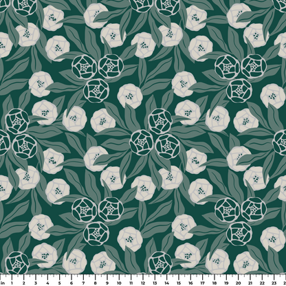Art Deco Flowers, Country Squire Wallpaper