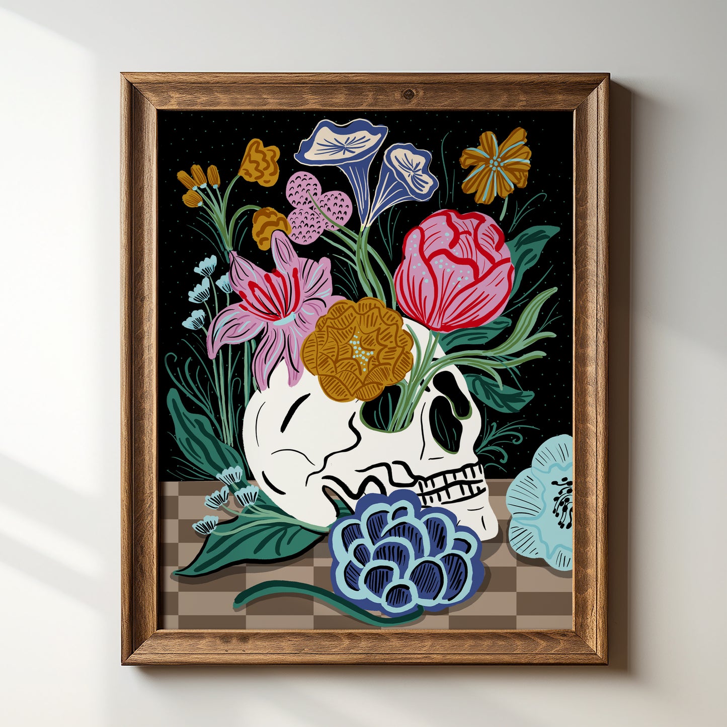 Skulls & Checkers - Art Print