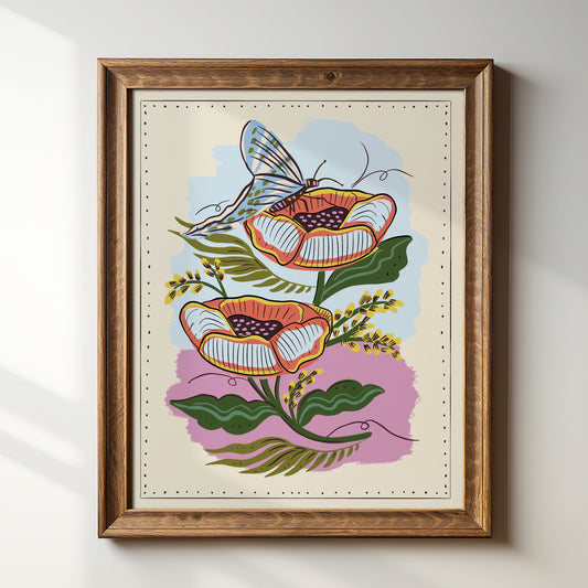 Spring Butterfly - Art Print