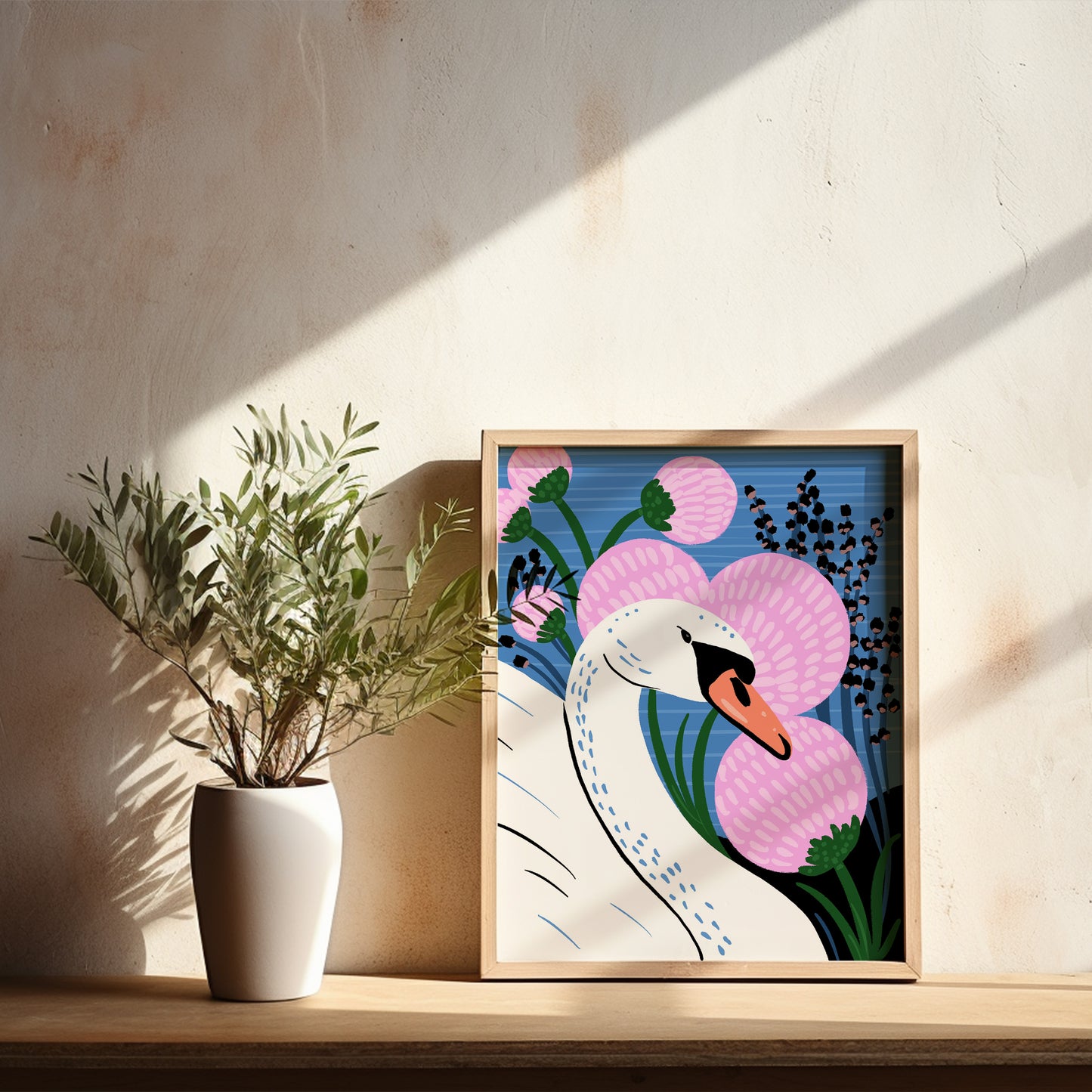 Serene Swan - Art Print