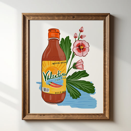 Valentina Hot Sauce - Art Print