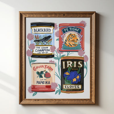 Vintage Cans - Art Print