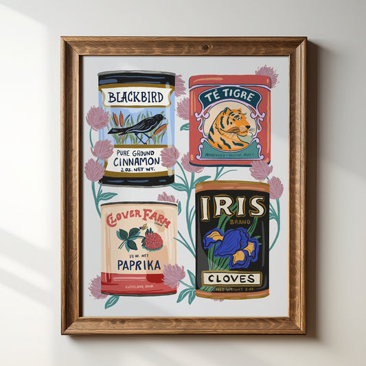 Vintage Cans - Art Print