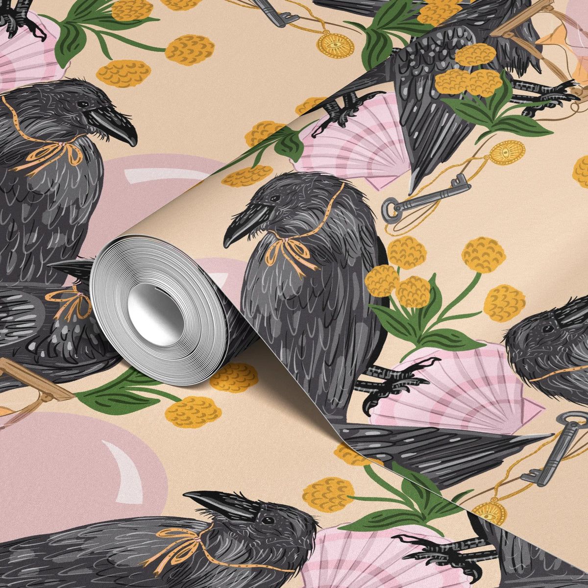 Crows and Curiosities Wallpaper