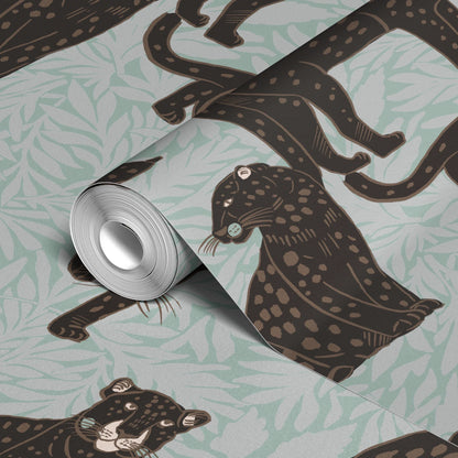 Big Cats, Onyx and Mint Wallpaper